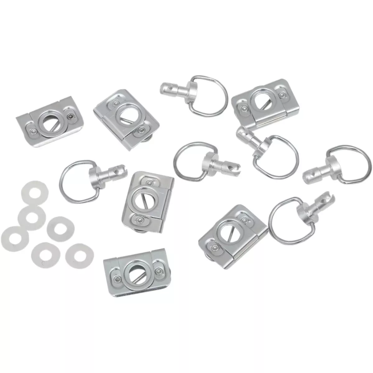 CYCLE PERFORMANCE PROD. 0521-0194 CPP/9030 Quik-Fasin’™ Kit D-Ring Kit – Silver Clips
