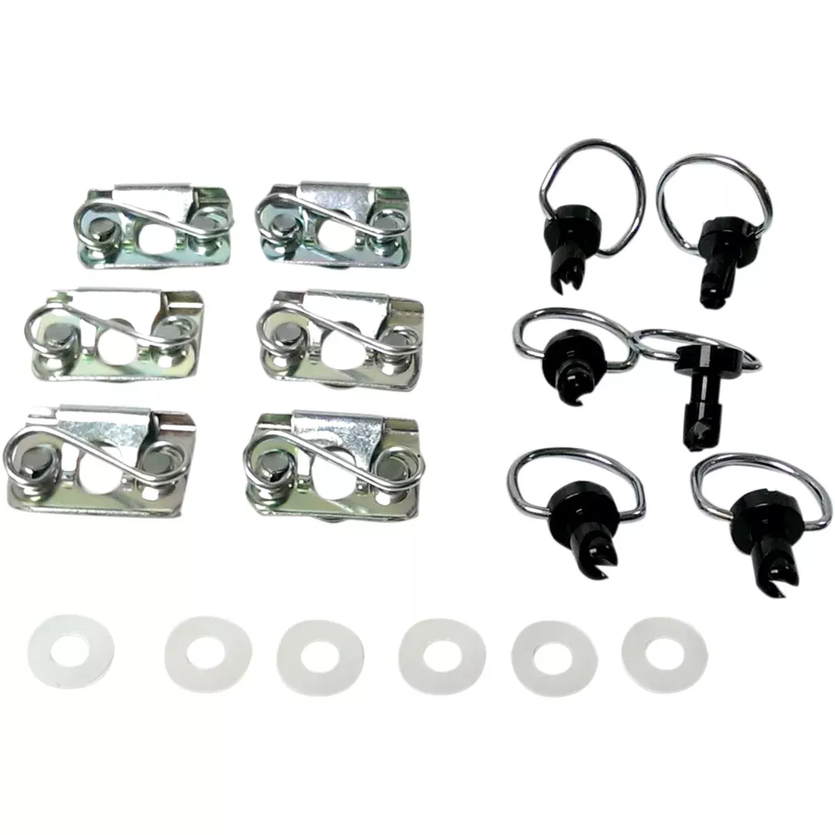 CYCLE PERFORMANCE PROD. 0521-0950 CPP/9030BK Quik-Fasin'™ Kit D-Ring Kit - Black Clips