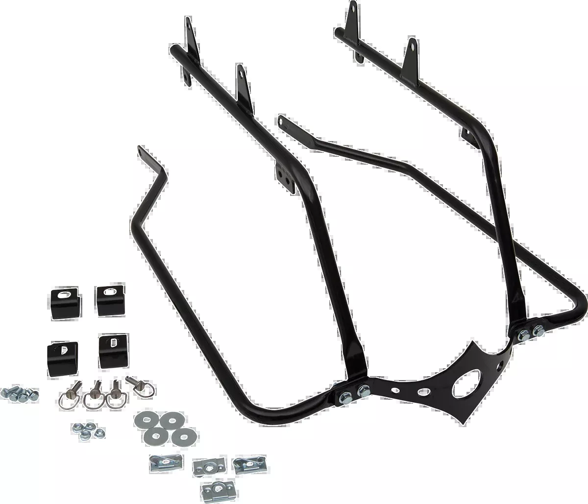Cycle Visions Black Bagger Tail Saddlebag Mounts 18-20 Harley Softail FLSL FXBB
