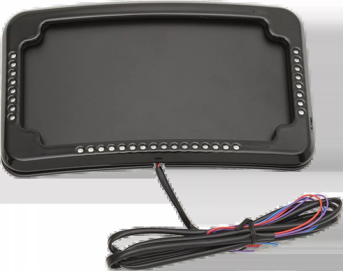Cycle Visions Slick Signals LED Curved Rear Motorcycle License Plate Frame