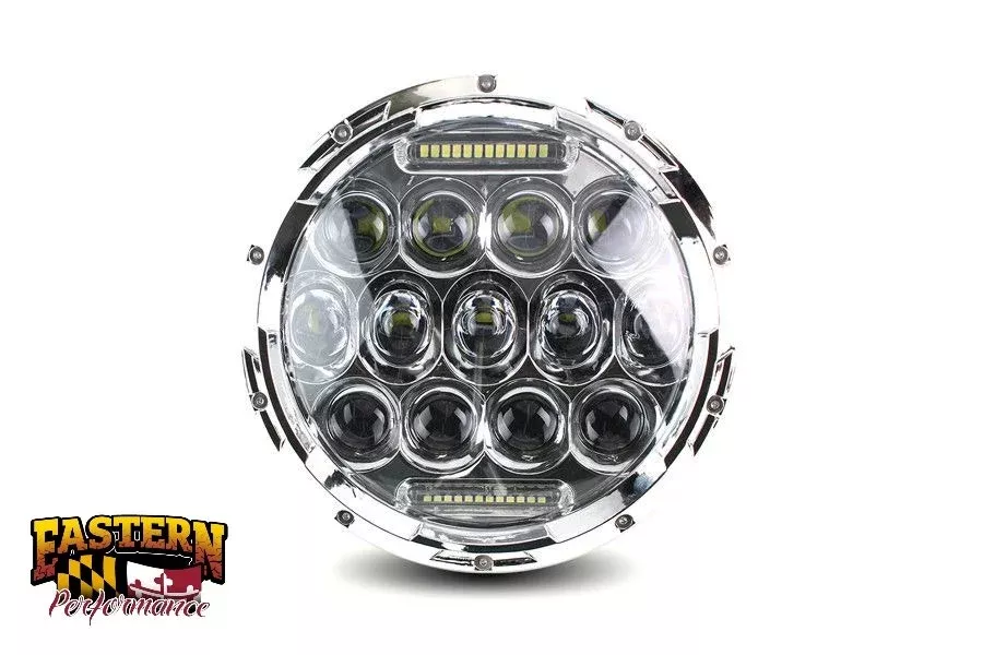 Cyron ABIG7-B6KC Chrome Beast LED Integrated 7" Headlight Harley & Metric Models