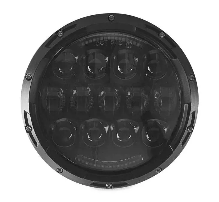 Cyron Motor ABIG7-A6K Urban 7" Wide Angle 6000K 75W LED Headlight Harley Jeep