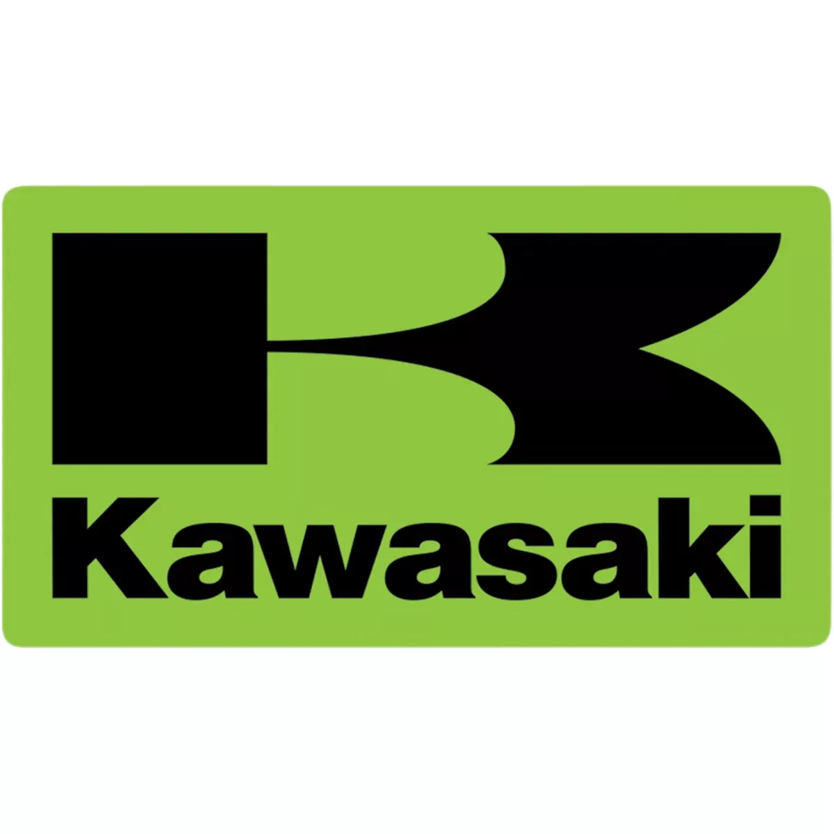 D'COR VISUALS 4320-2283 40-20-108 OEM Decal Kawasaki Icon Decal - 3" - Squared
