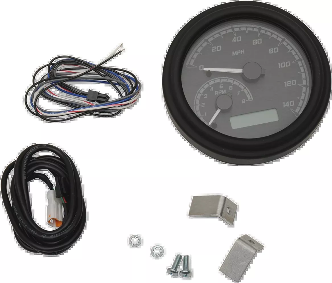 Dakota Digital Black MVX 140 Mph Tank Mounted Speedometer 2011-21 Harley Softail