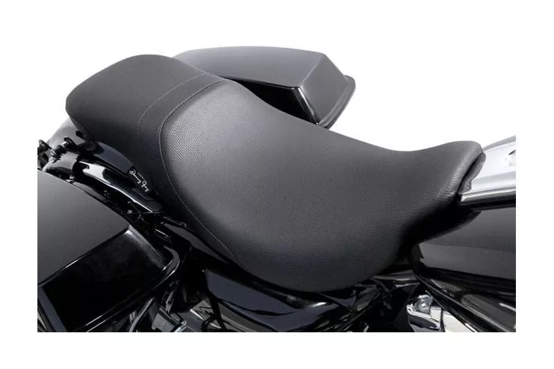 Danny Gray Seats LowIST 2-UP Seat for Harley Davidson Touring Models 2008-Up -Black Vinyl (Not for '24-Up FLHX/FLTR Models)