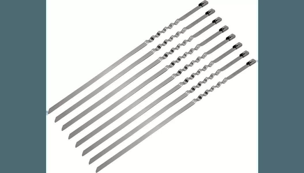 DEI Stainless Steel Lockjaw Locking Ties - 8 inch - 9-Pack