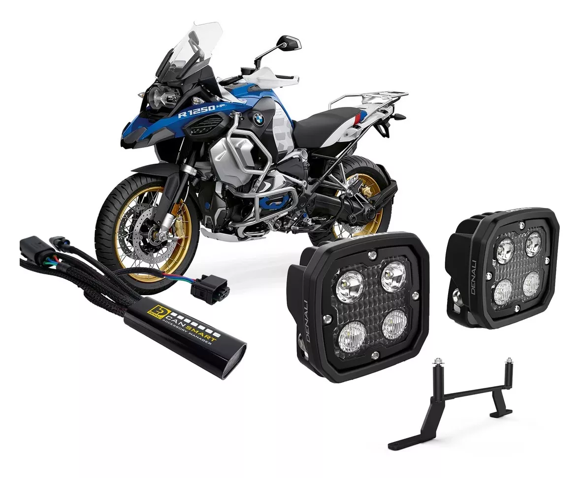 Denali D4 CANsmart Plug-N-Play LED Lighting Bundle BMW R1250GS Adventure 2019-2024