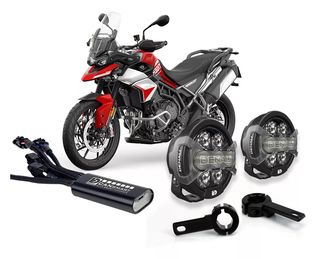 Denali D7 Pro CANsmart Lighting Bundle Triumph Tiger 900 GT / 1200 GT / Rally / Pro / Explorer 2020-2026
