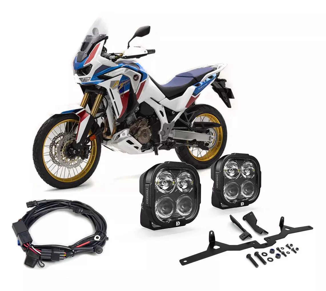 Denali DL4 Essential Lighting Bundle Honda Africa Twin Adventure Sports ES 2020-2026