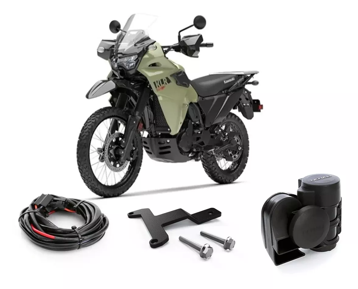 Denali SoundBomb Horn Bundle Kawasaki KLR650 / S 2022-2026