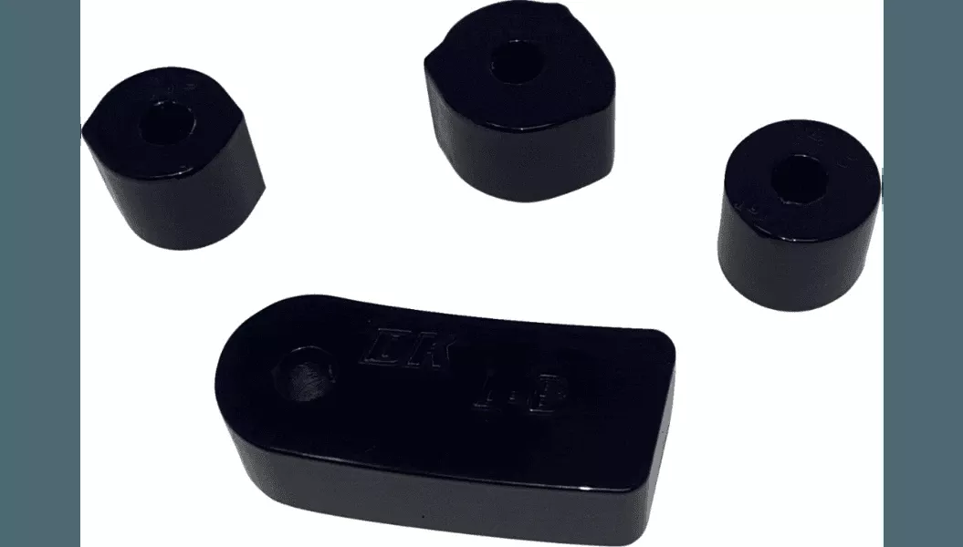 DK Custom Floorboard Relocators for '18-Up Harley Davidson FLFBS, FLHCS, FLHC, FLSL, FLDE, FLFB Softail Models with Engine Guard