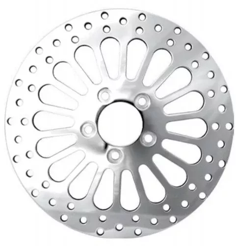 DNA Polished Super Spoke Single Rear 11.5 Disc Rotor 00-15 Harley Softail XL Dyna