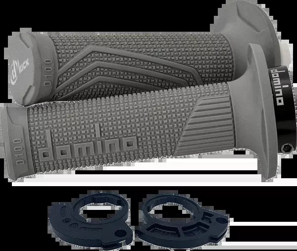 Domino D100 D-Lock Grips - Single Cable - Gray