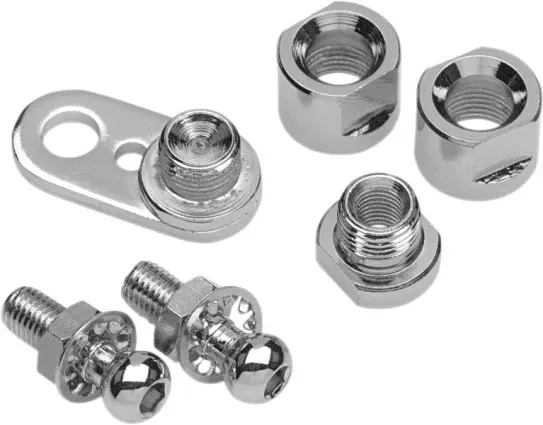 Drag 1901-0383 Chrome Turn Signal Swivel Kit Repl. 68185-00 Harley 00-18