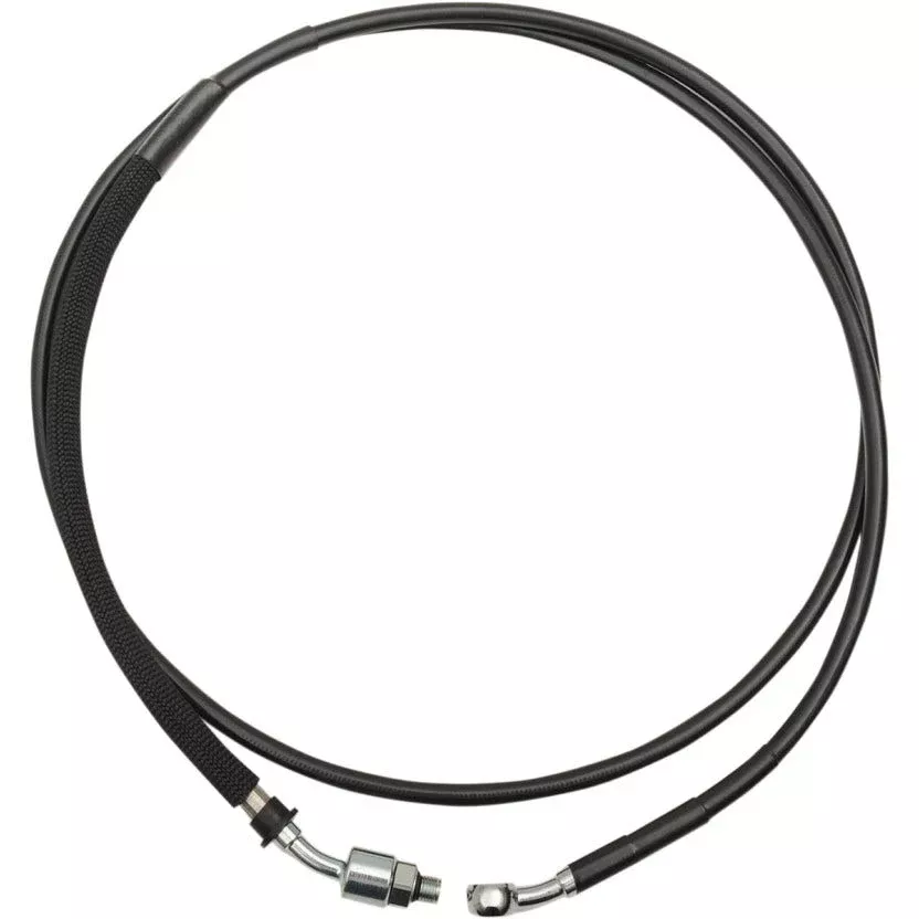Drag Black Braided Extended Plus + 8 Hydraulic Clutch Line Cable CVO & 14-16 FLH
