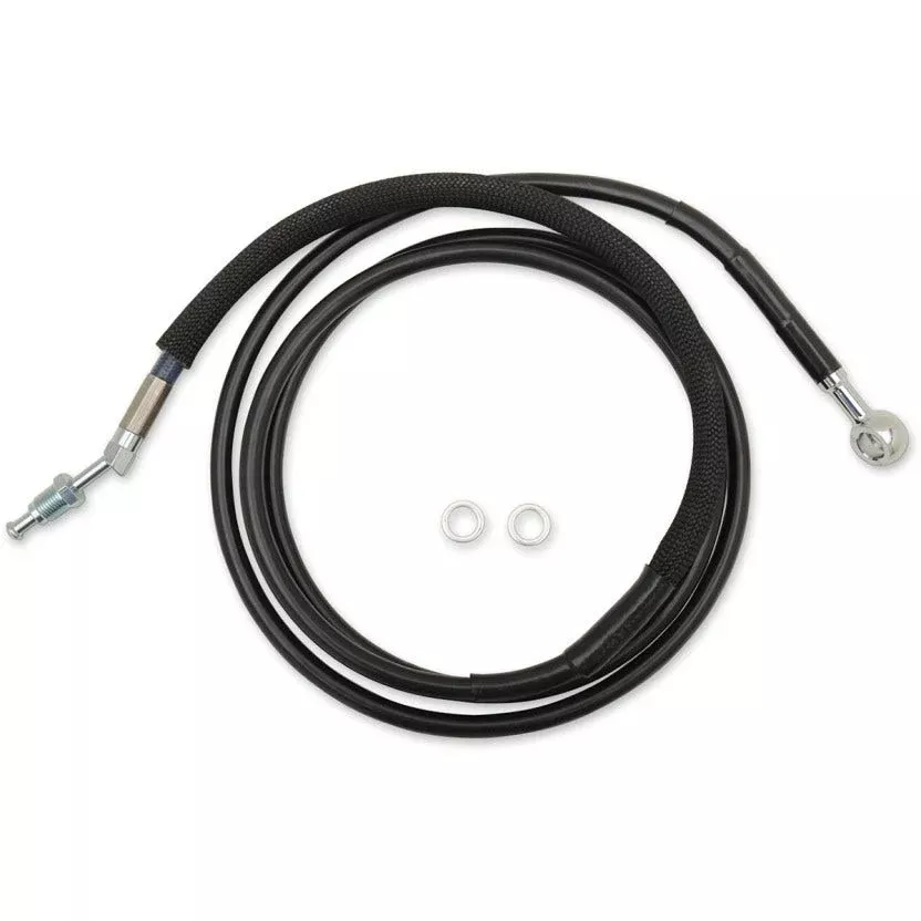 Drag Black Braided Extended Plus + 8 Hydraulic Clutch Line Cable FLH/X 17-18