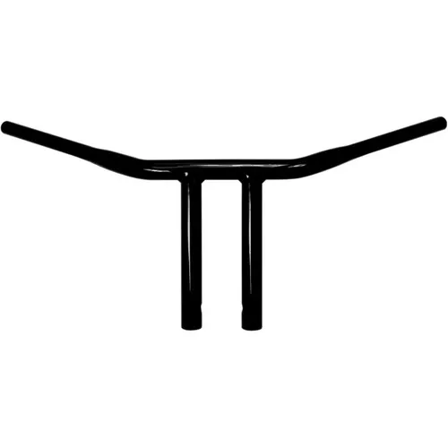 Drag Specialties 1-1/4" Buffalo 8" Straight Risers T-Bar Handlebars - Gloss Black