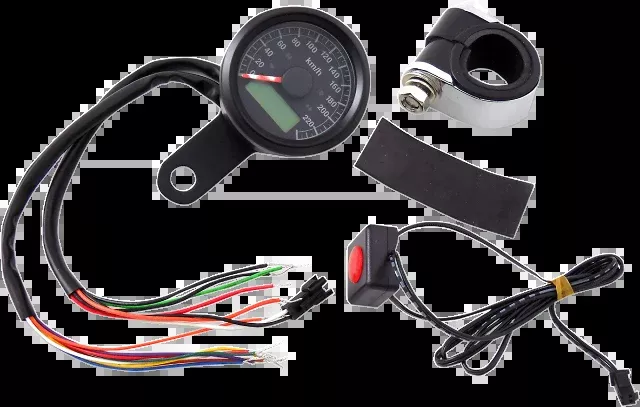 Drag Specialties 1 7/8" Mini LED Programmable Speedo 86-03 Harley Big Twin XL