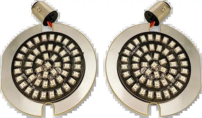 Drag Specialties 1156 Red LED Flat Turn Signal Inserts 00-17 Harley Touring FLST