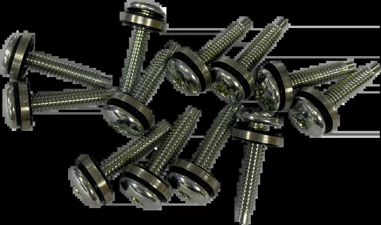 Drag Specialties 12 Pack Fuel Pump Top Plate Zinc Screws 2004-2017 Harley Dyna