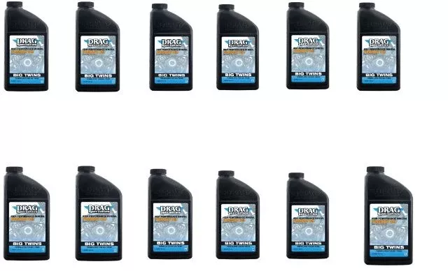 Drag Specialties 12qt Motorcycle Case Universal Primary Oil for Harley Davidson