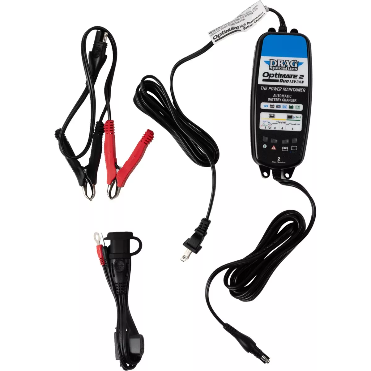 DRAG SPECIALTIES 3807-0705 Optimate 2 Duo Charger Battery Charger - Optimate 2 Duo