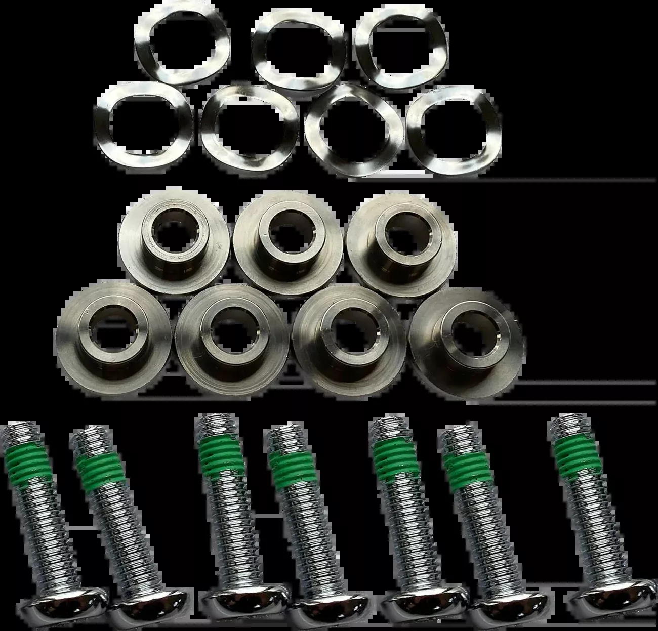 Drag Specialties 7-Lug Front Floating Brake Rotor Bolt Kit for Harley Davidson