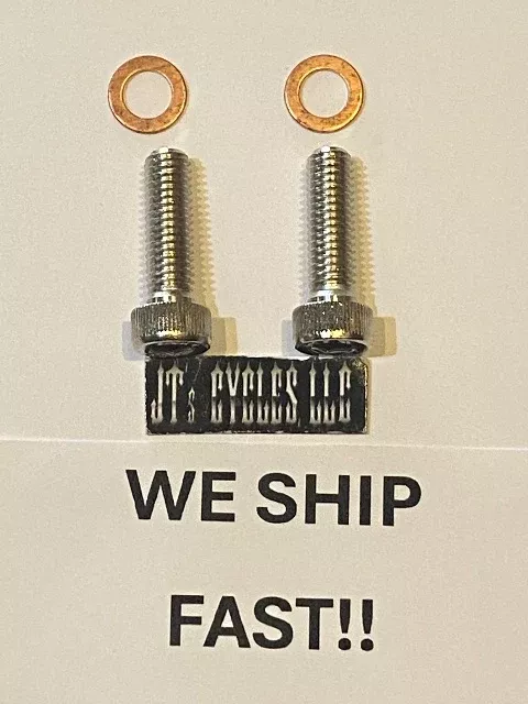 Drag Specialties 8mm Fork Damper Tube Bolt Kit for 1977-2017 Harley Dyna Touring