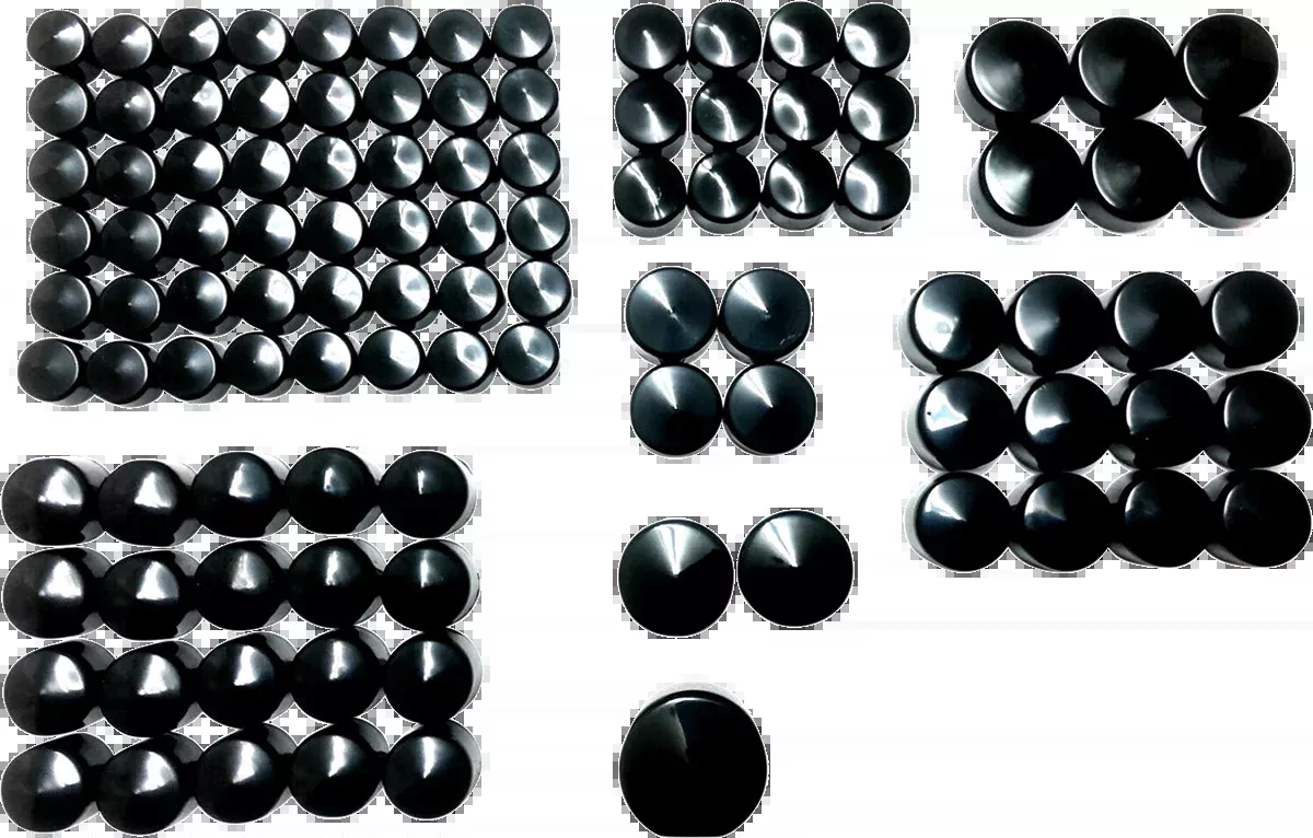 Drag Specialties Black Deluxe Motorcycle Bolt Cover Kit 2017-2024 Harley Touring