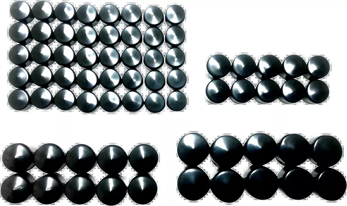 Drag Specialties Black Engine Bolt Cover Kit 2017-2024 Harley Touring M8