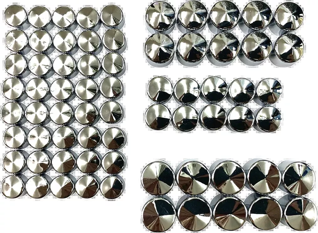 Drag Specialties Black Engine Bolt Cover Kit 2017-2024 Harley Touring Softail M8