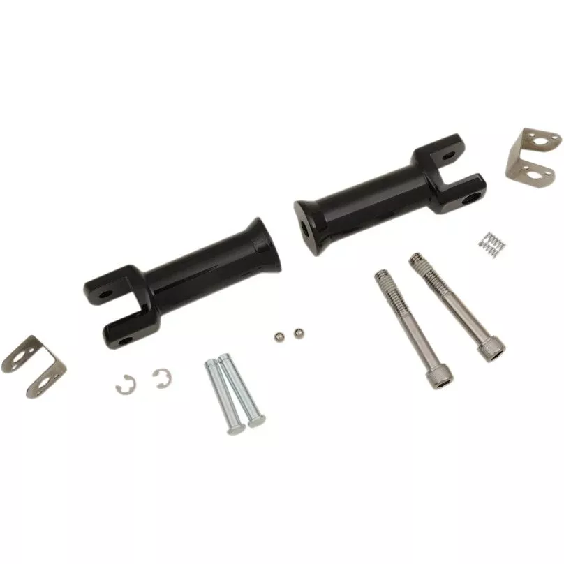 Drag Specialties Black Passenger Male Mount Foot Pegs 18-19 Harley Softail