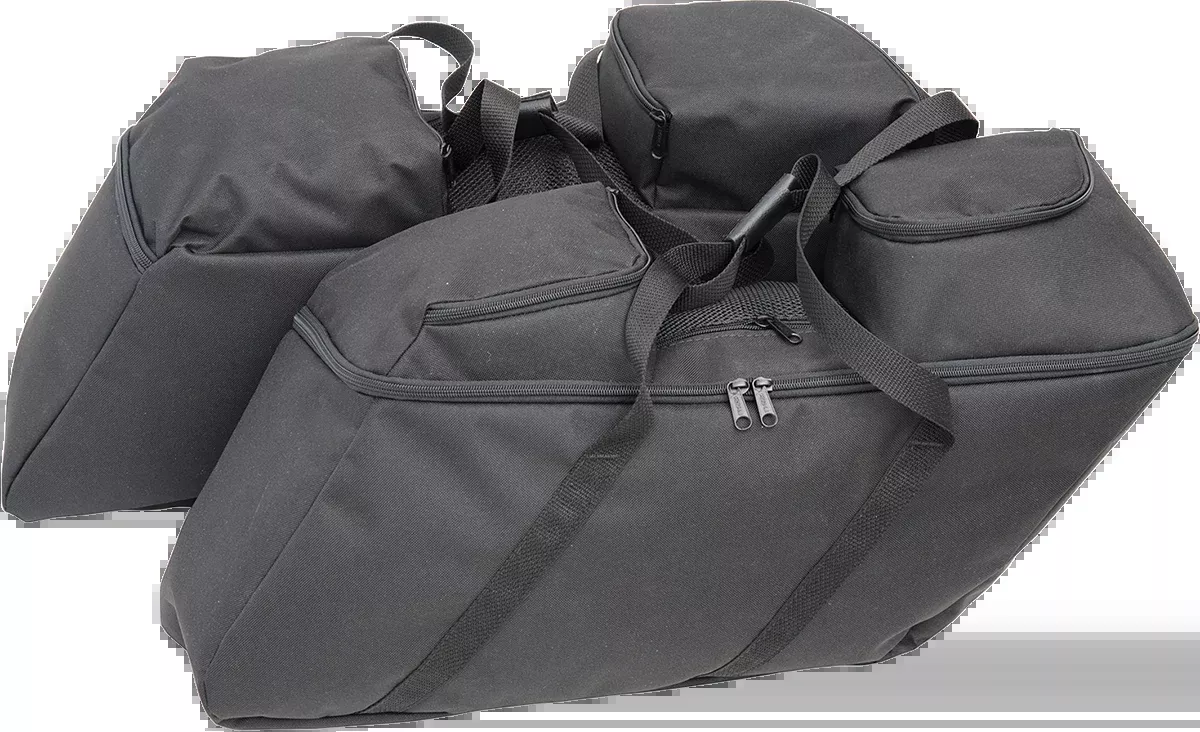 Drag Specialties Black Rear Saddlebag Liner Kit 2014-22 Harley Touring FLHX FLHR