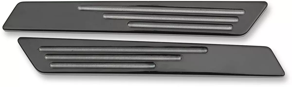 Drag Specialties Black Saddlebag Latch Inserts fits 2014-2025 Harley Touring