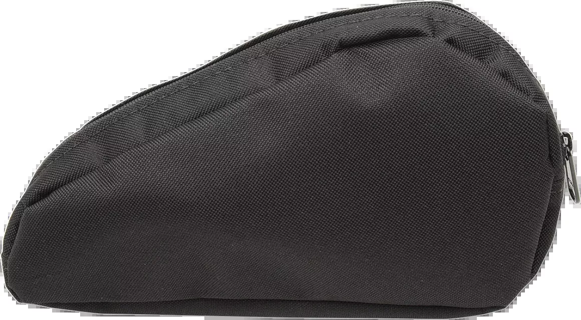 Drag Specialties Black Textile Zipper Tear Drop Tool Box Left Side Pouch