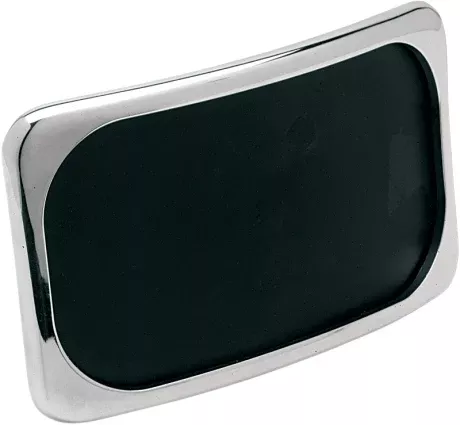 Drag Specialties Chrome 3 Hole Small Radius License Plate Frame for Harley