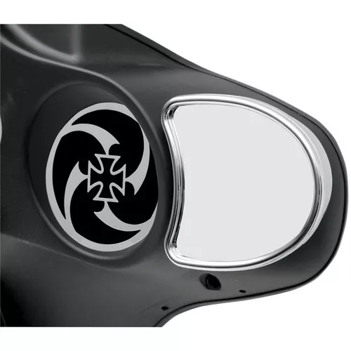 Drag Specialties Chrome Fairing Mount Mirrors for Harley Touring