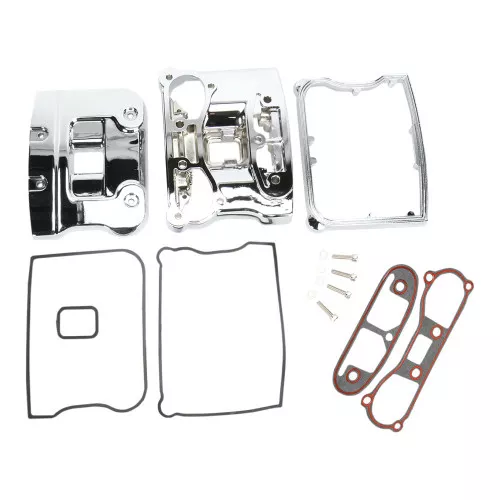 Drag Specialties Chrome Rocker Box Cover Kit Evo Big Twins 1984-1991 (DS-376502)