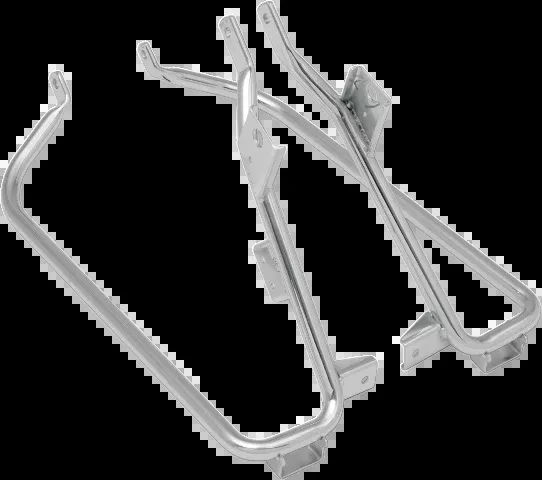 Drag Specialties Chrome Saddlebag Support Brackets 2009-2013 Harley Touring FLHX