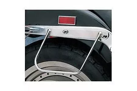 Drag Specialties Chrome Saddlebag Support Brackets for '84-99 FXST/FLST Models Replaces OEM #91790-84A (Two-Bolt Mount)