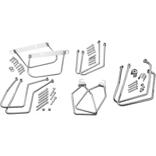 Drag Specialties Chrome Saddlebag Support Brackets