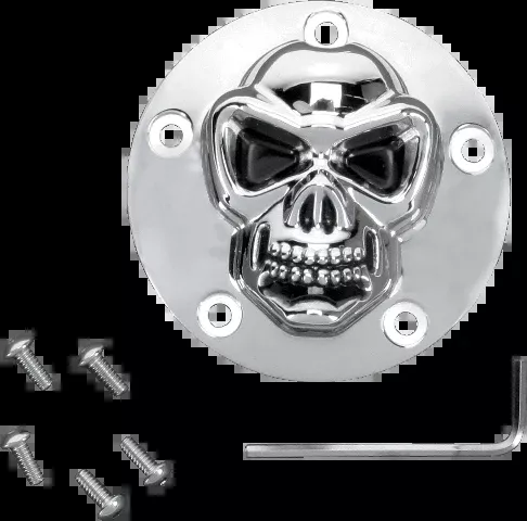 Drag Specialties Chrome Skull Points Cover 1999-2018 Harley Twin Cam Models