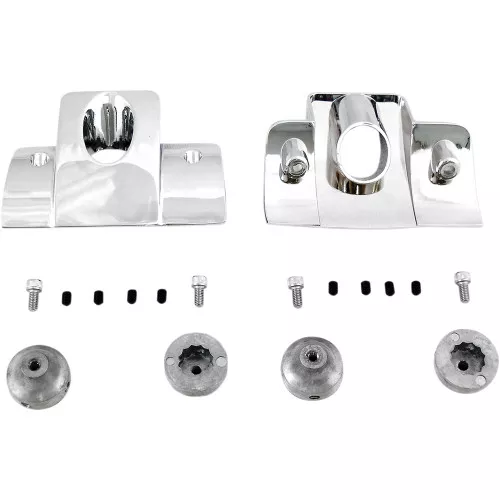 Drag Specialties Chrome Smooth Spark Plug/Head Bolt Covers for 2004-2020 Harley Sportster