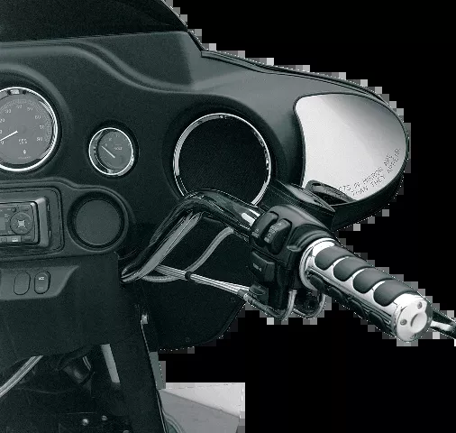 Drag Specialties Chrome Speaker Bezels fits 1996-2013 Harley Touring FLHT FLHX