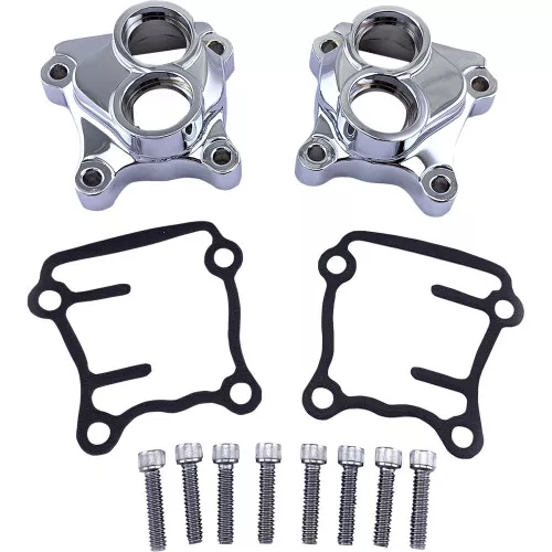 Drag Specialties Chrome Tappet Block Covers 1999-2017 Harley Twin Cam