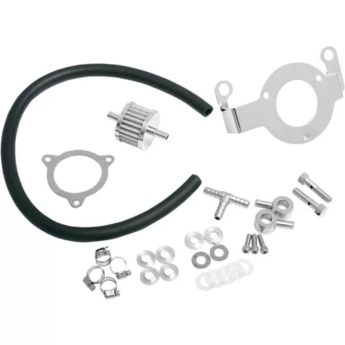 Drag Specialties Crankcase Breather/Support Bracket Kit for Harley Throttle-by-Wire