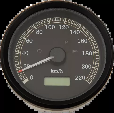 Drag Specialties Electronic KMH Speedometer fits 1999-2003 Harley Sportster Dyna