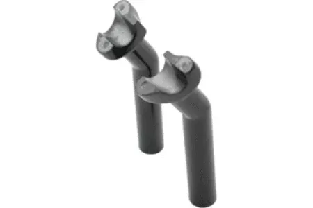 Drag Specialties Forged Aluminum Black Risers 1 Inch Pullback, 4.5 Inch