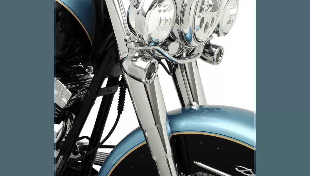 Drag Specialties Fork Slider Covers for '48-98 Harley Davidson FL Touring and '86-99 Softail Models (Stock Length) Select Finish