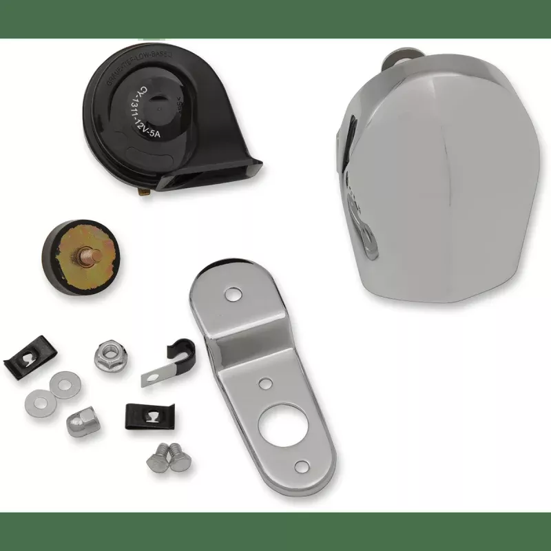 Drag Specialties Horn Kit 91-19 Flht/91-17 S/Tail Horn Kit With CVR
